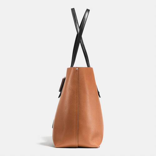 Market Tote In Refined Pebble Leather | Women